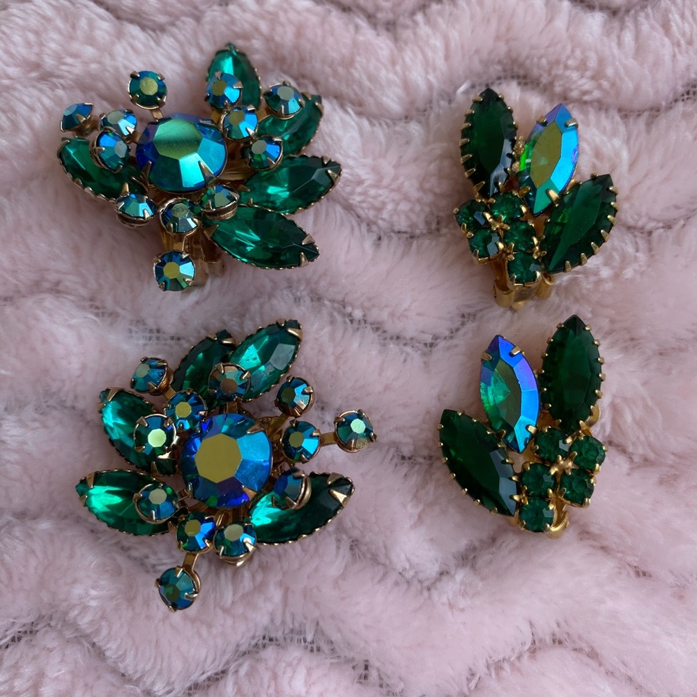 Vintage Clip Earring Lot - Picture 3 of 15